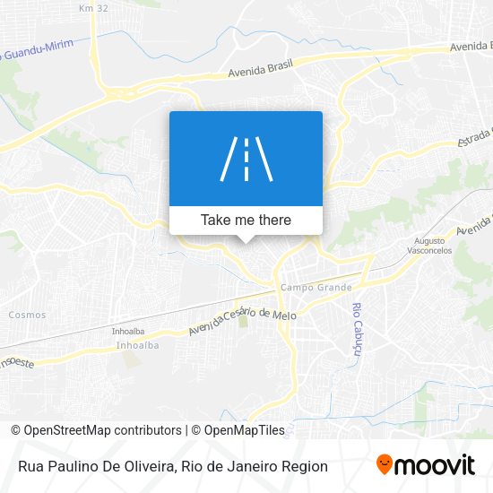 Rua Paulino De Oliveira map