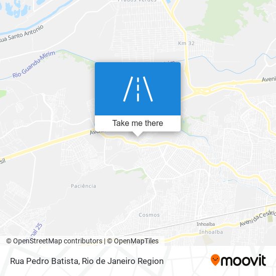 Mapa Rua Pedro Batista