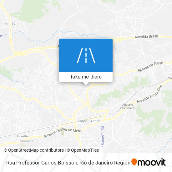 Mapa Rua Professor Carlos Boisson