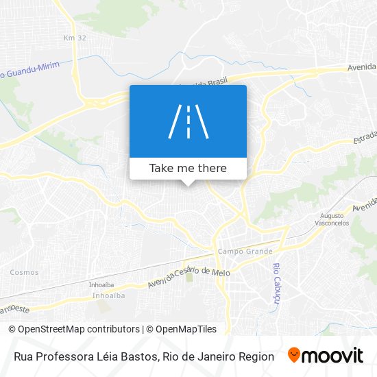 Mapa Rua Professora Léia Bastos