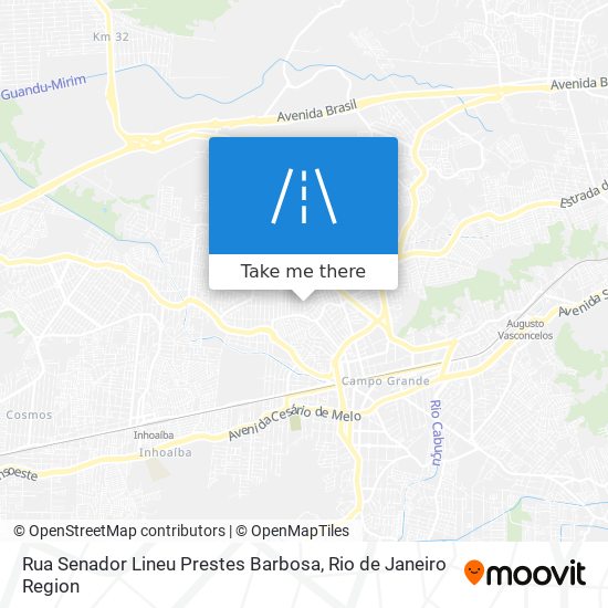 Rua Senador Lineu Prestes Barbosa map