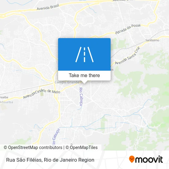 Rua São Filéias map