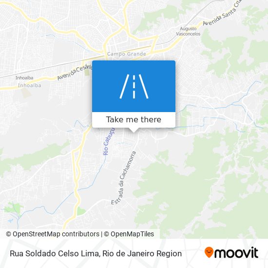 Mapa Rua Soldado Celso Lima