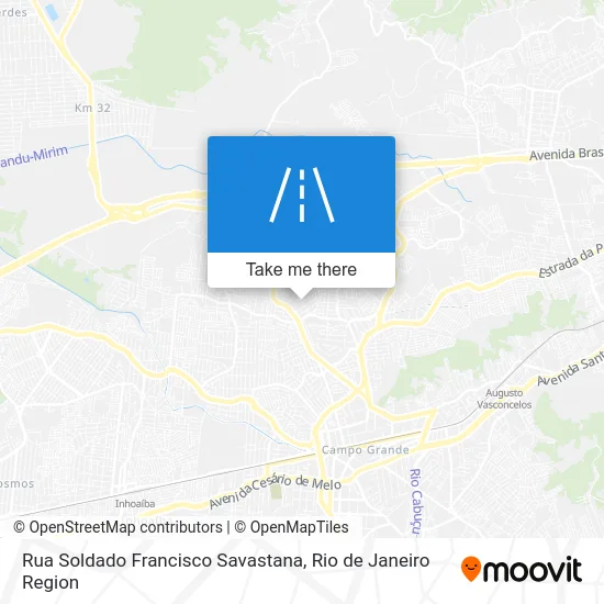 Rua Soldado Francisco Savastana map