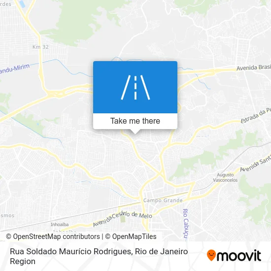 Rua Soldado Maurício Rodrigues map