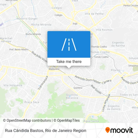 Rua Cândida Bastos map
