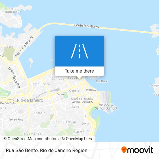 Rua São Bento map