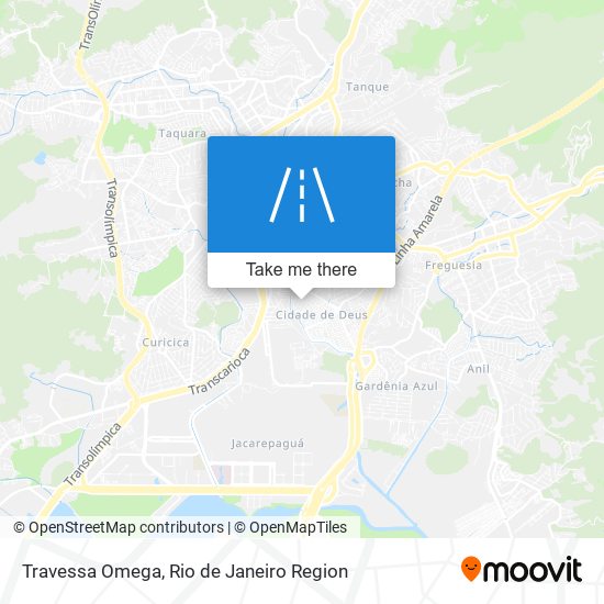 Mapa Travessa Omega