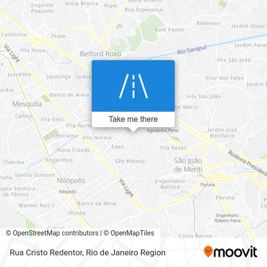 Rua Cristo Redentor map