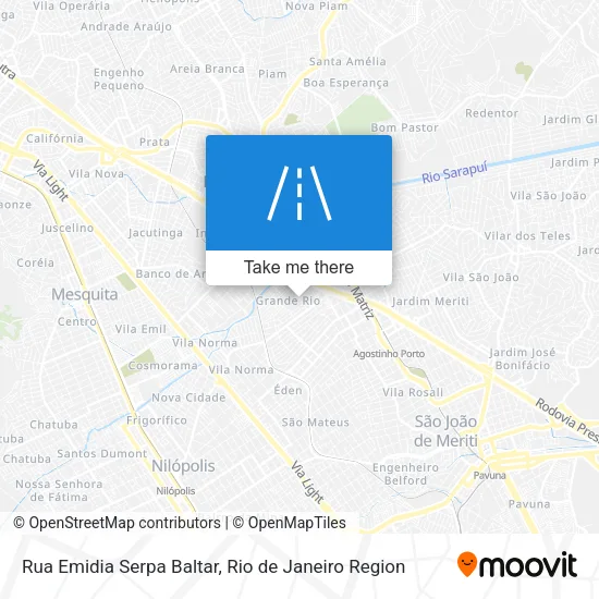 Rua Emidia Serpa Baltar map