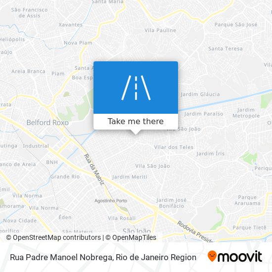 Rua Padre Manoel Nobrega map