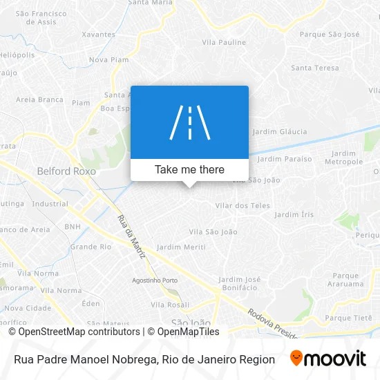 Rua Padre Manoel Nobrega map