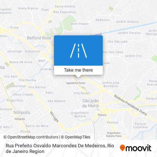 Rua Prefeito Osvaldo Marcondes De Medeiros map