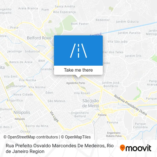 Rua Prefeito Osvaldo Marcondes De Medeiros map