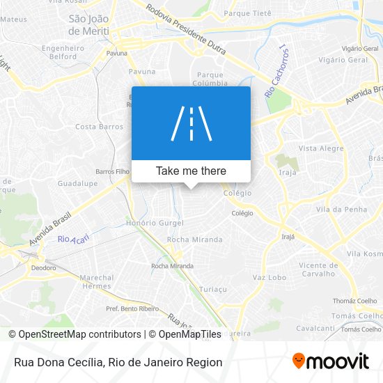 Rua Dona Cecília map