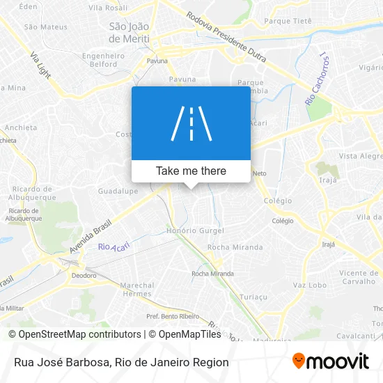 Rua José Barbosa map