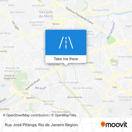 Rua José Pitanga map