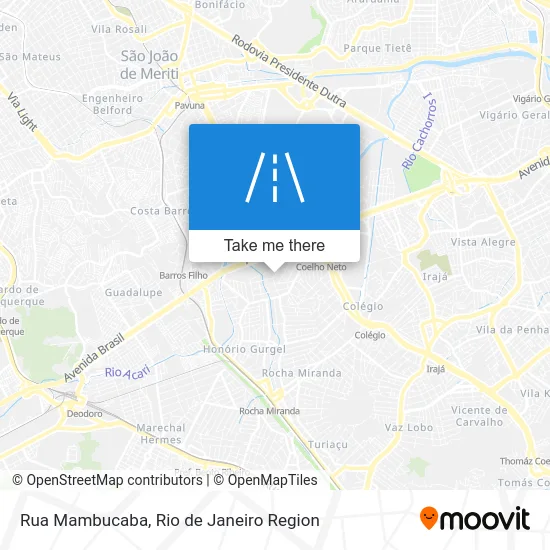 Rua Mambucaba map