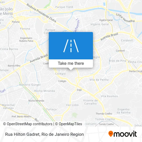 Rua Hilton Gadret map