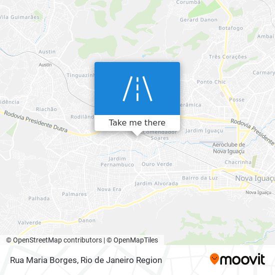 Mapa Rua Maria Borges