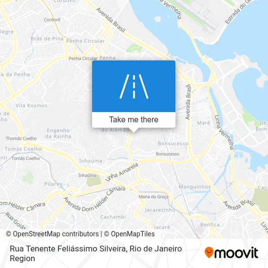 Rua Tenente Feliássimo Silveira map