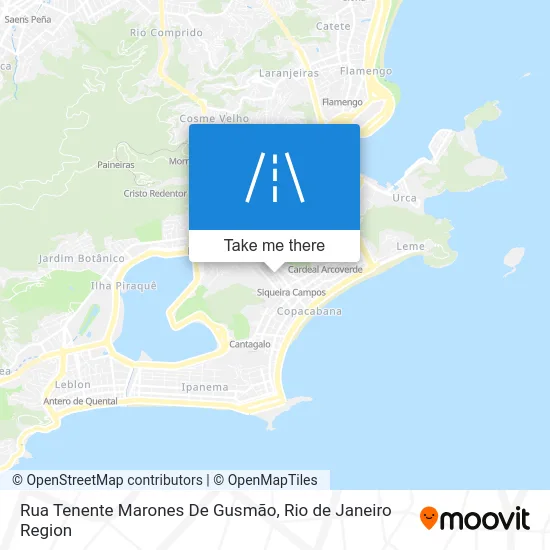 Rua Tenente Marones De Gusmão map