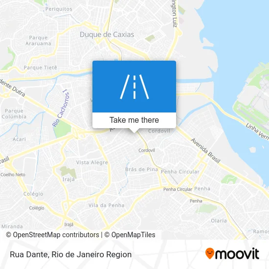 Rua Dante map