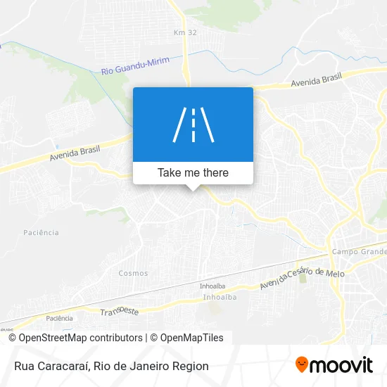 Rua Caracaraí map
