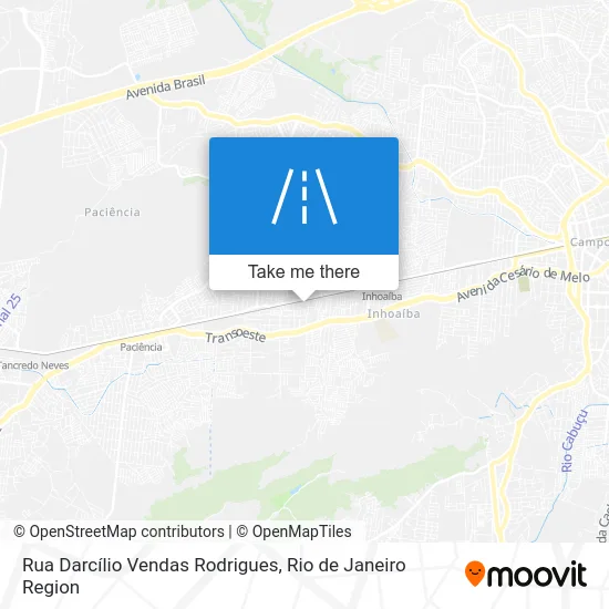 Rua Darcílio Vendas Rodrigues map