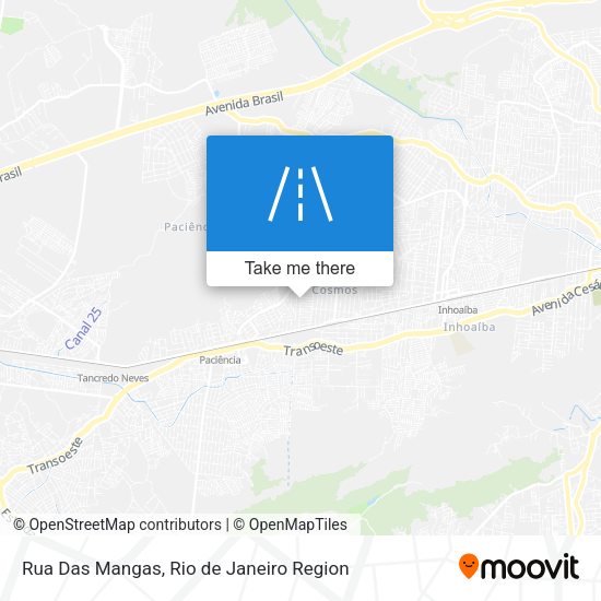 Rua Das Mangas map