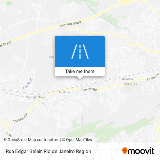 Mapa Rua Edgar Belair