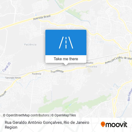 Rua Geraldo Antônio Gonçalves map