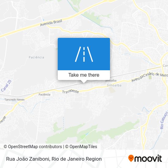 Rua João Zaniboni map