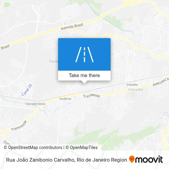 Rua João Zanibonio Carvalho map