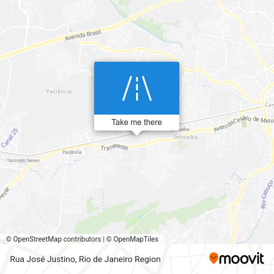 Rua José Justino map