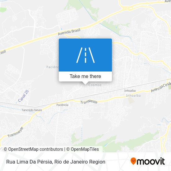 Rua Lima Da Pérsia map