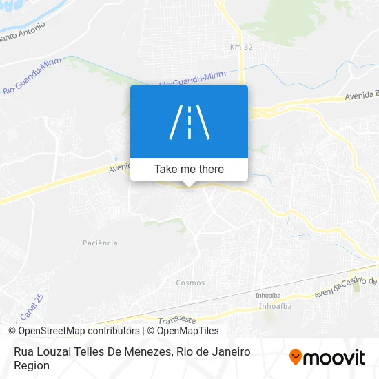 Rua Louzal Telles De Menezes map