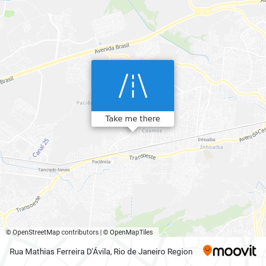 Rua Mathias Ferreira D'Ávila map