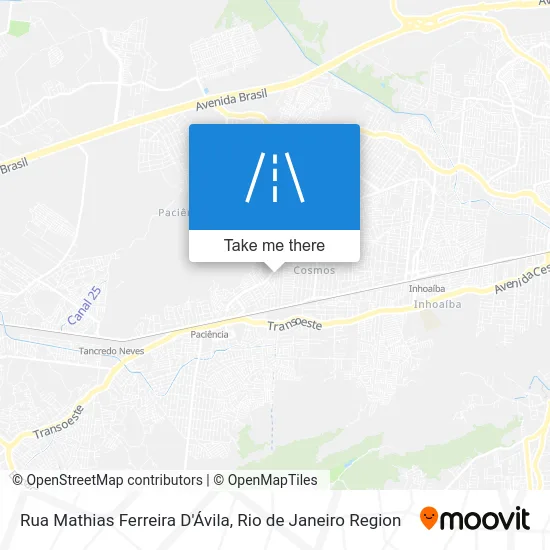 Rua Mathias Ferreira D'Ávila map