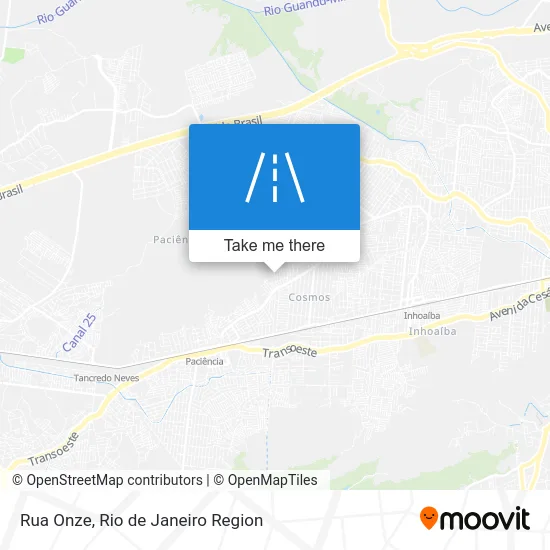Rua Onze map