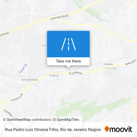 Rua Pedro Luis Oliveira Filho map