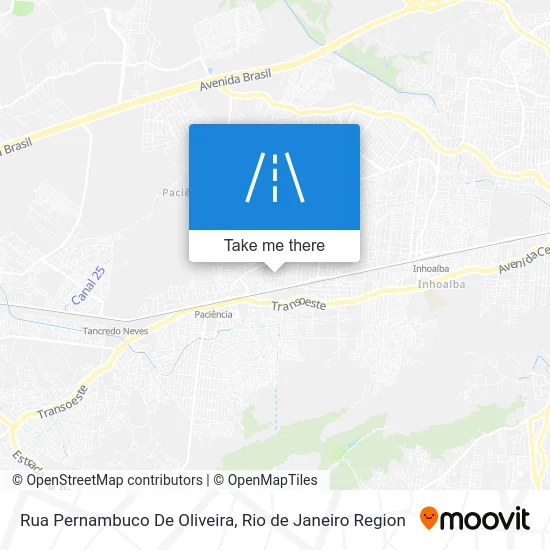 Rua Pernambuco De Oliveira map