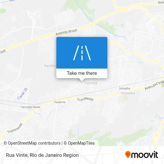 Rua Vinte map
