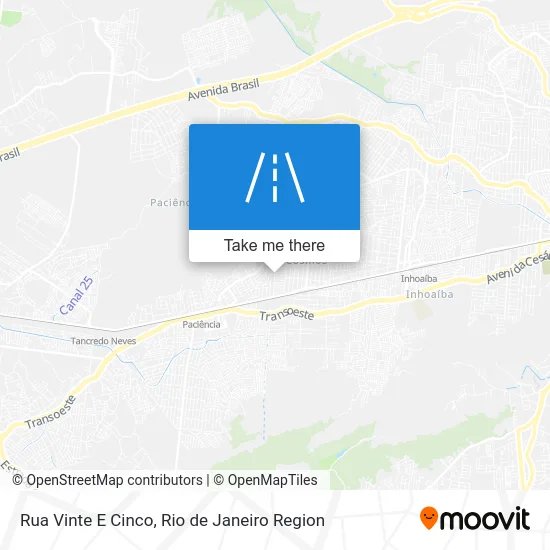 Rua Vinte E Cinco map