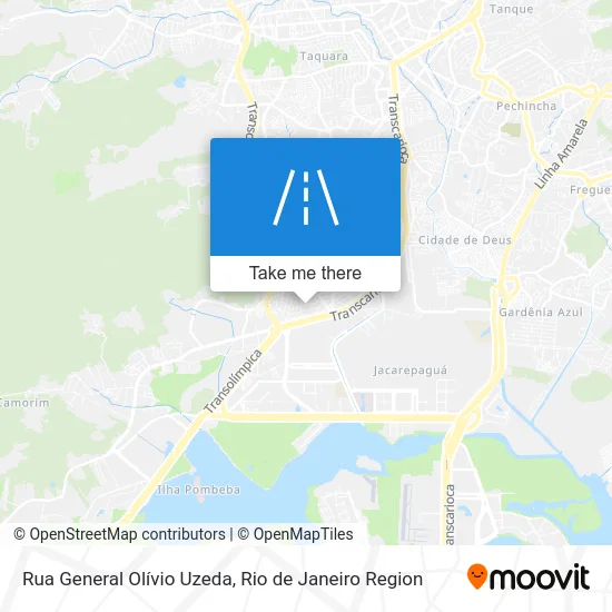 Rua General Olívio Uzeda map