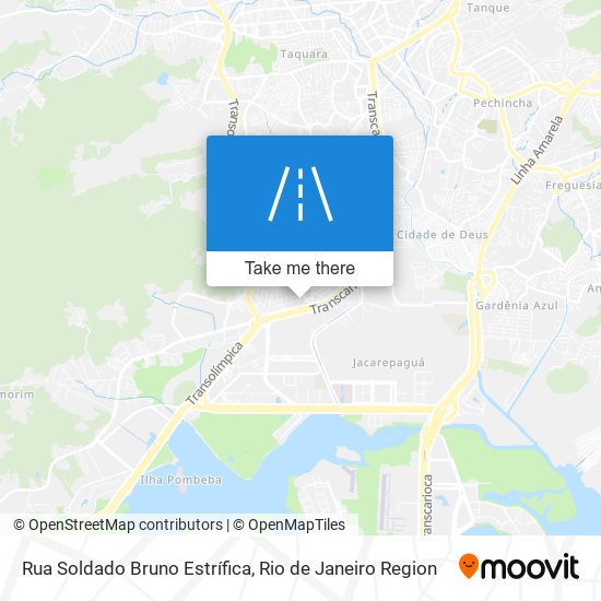 Mapa Rua Soldado Bruno Estrífica
