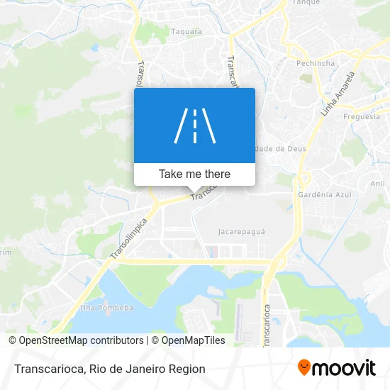 Transcarioca map