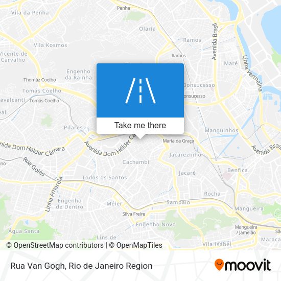 Rua Van Gogh map