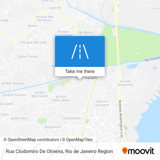 Rua Clodomiro De Oliveira map