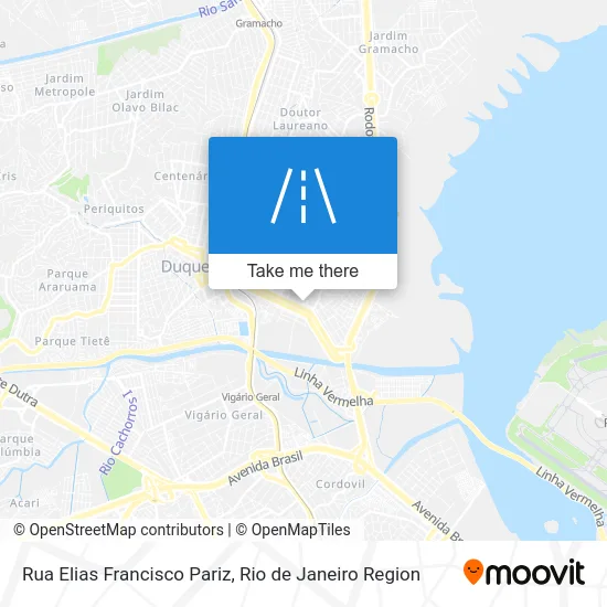 Rua Elias Francisco Pariz map